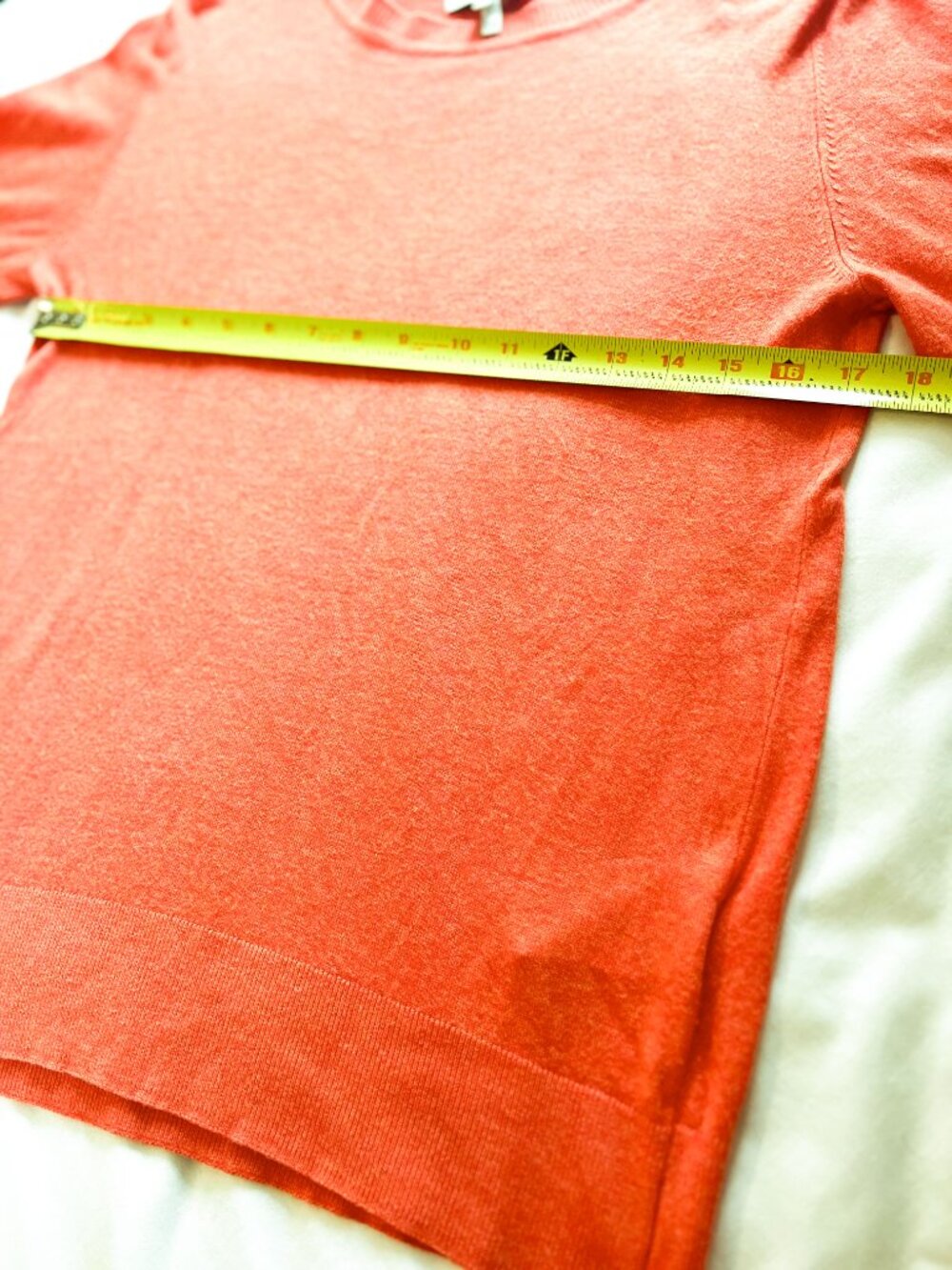 B.YOUNG Orangeade Melange Crew Neck Lightweight Fine Knit Jumper BYMmpimba Small - Picture 8 of 12